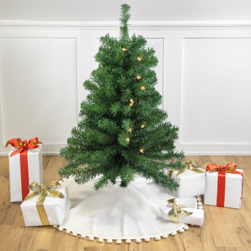 Pre-Lit Medium Blackwater Fir Artificial Christmas Tree - 3' - Clear Lights - IMAGE 1