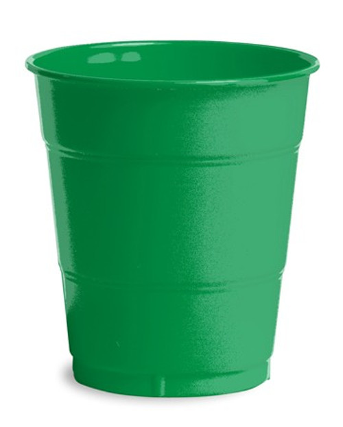 Club Pack of 240 Emerald Green Disposable Drinking Party Tumbler Cups 12 oz. - IMAGE 1