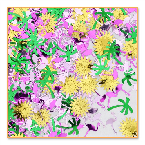 Tropical Breeze Confetti Bags - 0.5 oz. - Multicolor - Pack of 6 - IMAGE 1