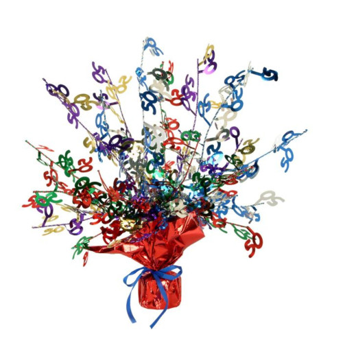 "50" Birthday Centerpiece Party Accessory - 15" - Multicolor - Pack of 12 - IMAGE 1