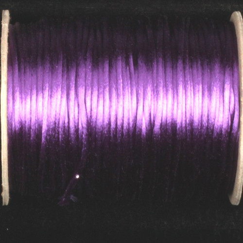 Purple Solid Satin Cording Craft Ribbon 0.25" x 144 Yards - IMAGE 1