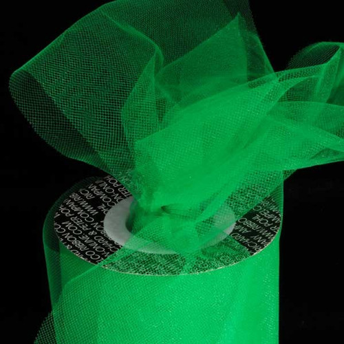 Green Contemporary Tulle Craft Ribbon 6 x 275 Yards - IMAGE 1