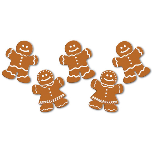 Pack of 240 Mini Mr. and Mrs. Gingerbread Cutouts Christmas Decorations 5" - IMAGE 1