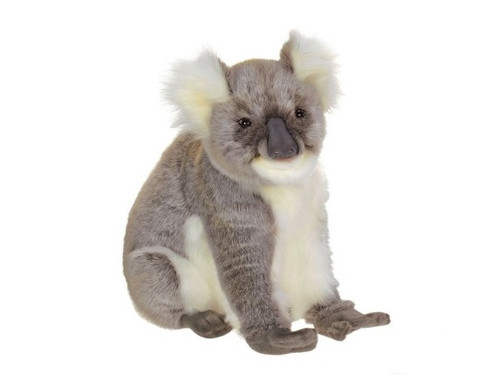 16.50" Gray and White Handcrafted Plush Koala Bear Stuffed Animal - IMAGE 1