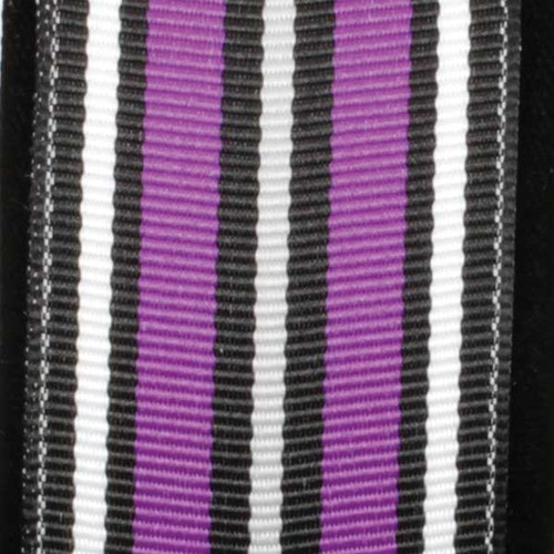 Super Duper Stripes Purple & Black Grosgrain Wired Craft Ribbon 1.5" x 27 Yards - IMAGE 1