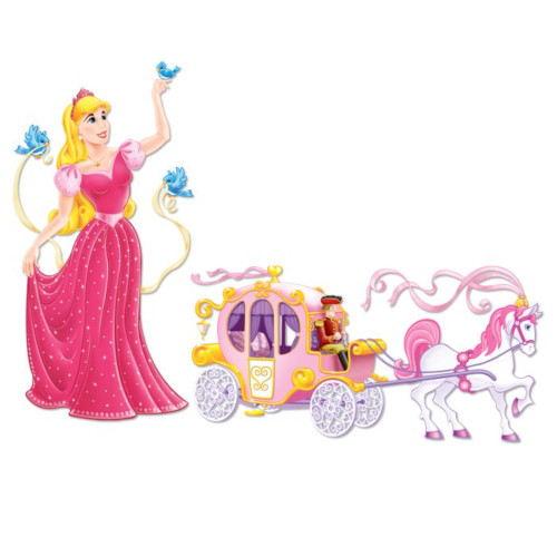 Princess Photo Booth Props - 64.5" - Pink and Blue - Pack of 24 - IMAGE 1