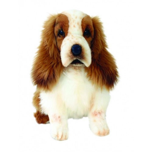 Handcrafted Plush Charles Spaniel Pup Stuffed Animal Figures - 12" - Set of 2 - IMAGE 1