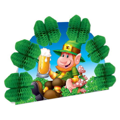 Pack of 12 St. Patrick's Day Leprechaun Pop-Over Tissue Centerpiece Party Decorations 10" - IMAGE 1