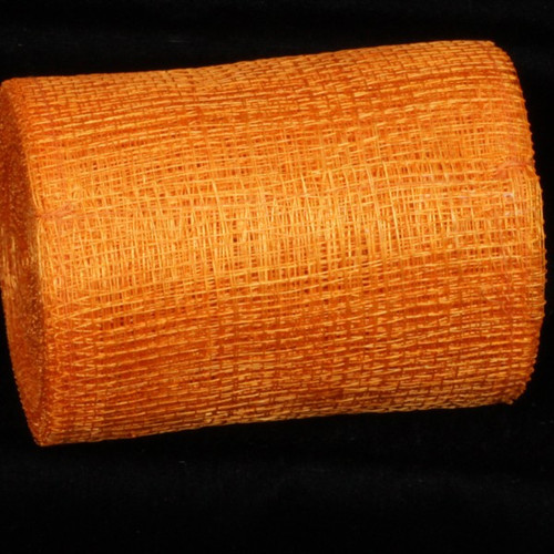 Mango Orange Sinamay Abaca Fiber Craft Ribbon 5" x 32 Yards - IMAGE 1