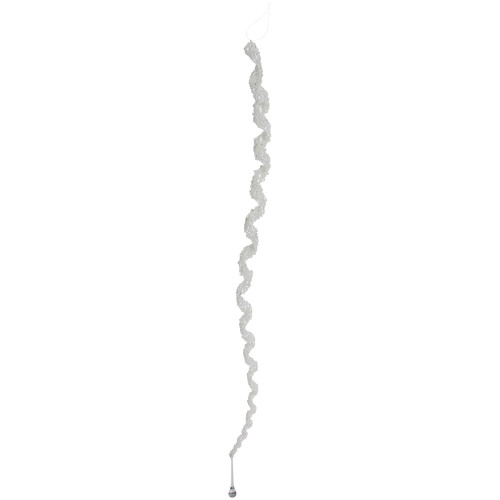 36" Clear Spiral Winter Icicle Drop Christmas Ornament - IMAGE 1
