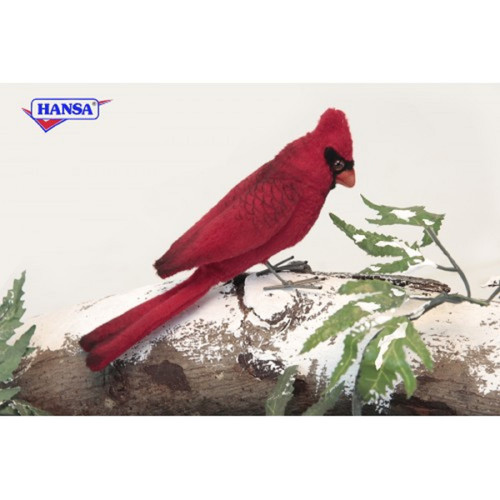 Set of 6 Red Handcrafted Soft Plush Cardinal Stuffed Animals 3.5" - IMAGE 1