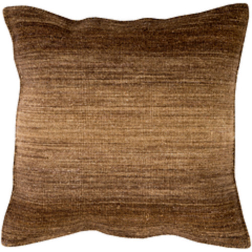 22" Ombre Ambience Yellow Brown, Chocolate and Coffee Brown Decorative Throw Pillow - Down Filler - IMAGE 1