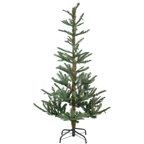 Real Touch™️ Pre-Lit Slim Nordmann Fir Artificial Christmas Tree - 9' - Warm Clear LED Lights - IMAGE 1