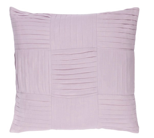 20" Pastel Purple Decorative Square Woven Throw Pillow - IMAGE 1