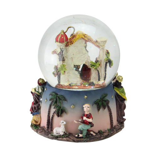 Nativity Manger Scene Christmas Musical Snow Globe - 5.75" | Christmas ...
