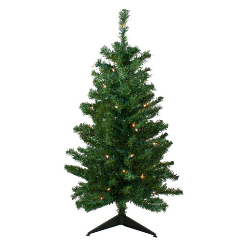 3' Pre-Lit Medium Mixed Classic Pine Artificial Christmas Tree - Clear Lights - IMAGE 1