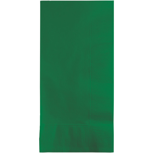 Club Pack of 600 Emerald Green Premium 2-Ply Disposable Dinner Napkins 8" - IMAGE 1