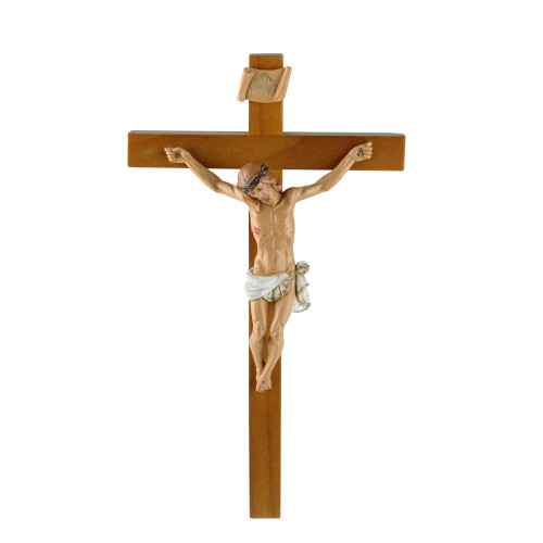 Fontanini 12" Religious Wooden Crucifix Wall Cross #0250 - IMAGE 1