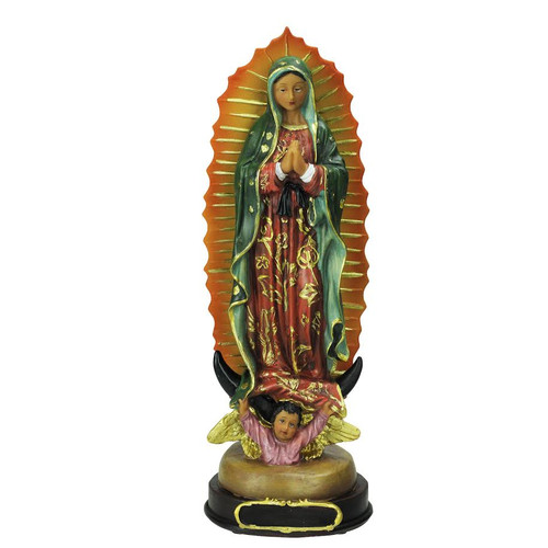 12" Our Lady of Guadalupe with Angel Religious Christmas Table Top Figure - IMAGE 1