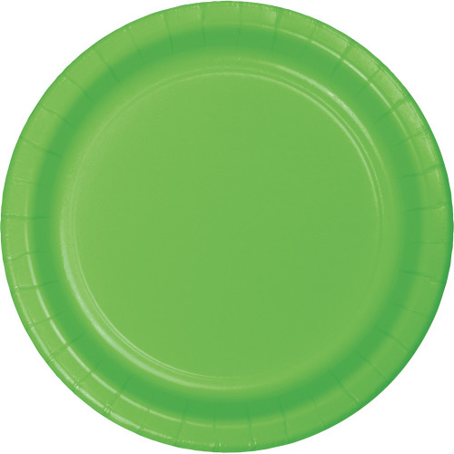 Disposable Paper Party Banquet Dinner Plates - 10" - Fresh Lime Green - Club Pack of 240 - IMAGE 1
