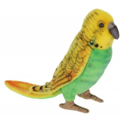 Plush Parakeet Budgie Bird Stuffed Animals - 5.25" - Yellow and Green - Set of 6 - IMAGE 1