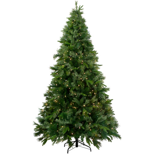 9.5' Pre-Lit Full Ashcroft Cashmere Pine Artificial Christmas Tree - Clear AlwaysLit Lights - IMAGE 1