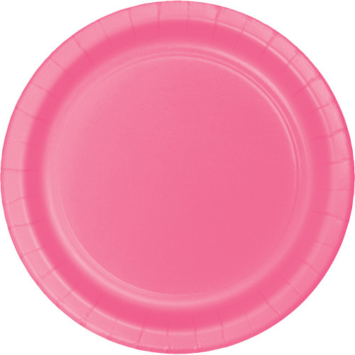 Disposable Paper Party Banquet Dinner Plates - 10" - Candy Pink - Club Pack of 240 - IMAGE 1