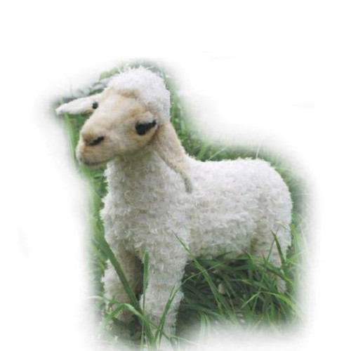 Handcrafted Plush Baby Lamb Stuffed Animals 20" - Set of 2 - White - IMAGE 1