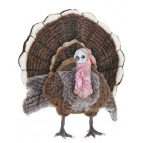 18.25" Life-Like Handcrafted Extra Soft Plush Medium Turkey Stuffed Animal - IMAGE 1