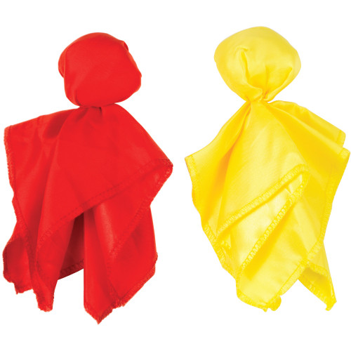 Club Pack of 24 Yellow and Red Penalty Challenge Football Party Flags 7" - IMAGE 1