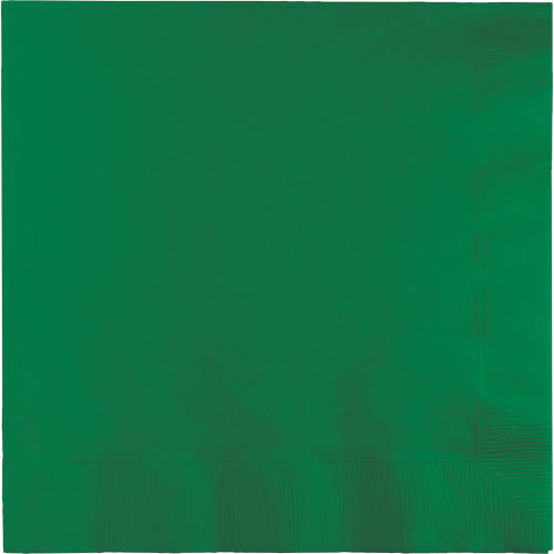 3-Ply Disposable Beverage Napkins - 8.75" - Emerald Green - Club Pack of 250 - IMAGE 1