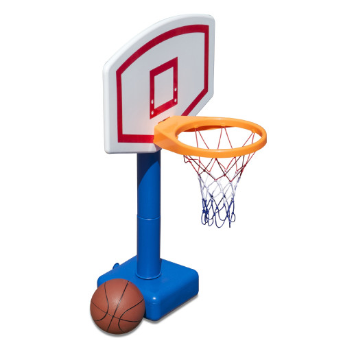 24" White and Blue Water Sports Jammin Basketball Poolside Swimming Pool Game - IMAGE 1