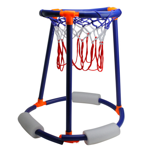 24" Blue and White Tall Boy Basketball Swimming Pool Game Stand - IMAGE 1