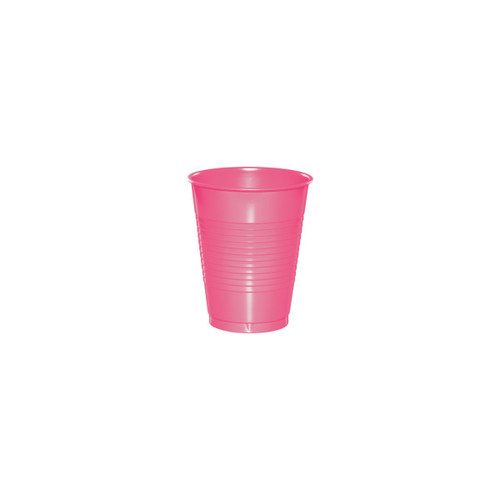 Disposable Drinking Party Tumbler Cups - 16oz. - Candy Pink - Club Pack of 240 - IMAGE 1