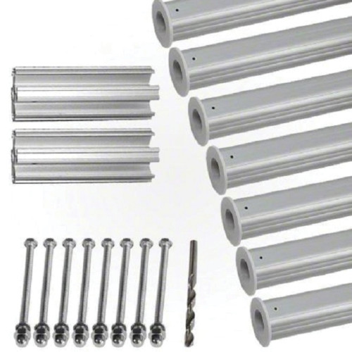 HydroTools Hexagonal Aluminum Solar Cover Reel Tube Kit - 4" x 28' - IMAGE 1