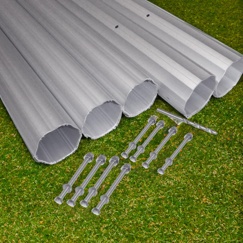 HydroTools Hexagonal Aluminum Solar Cover Reel Tube Kit - 3" x 24' - IMAGE 1