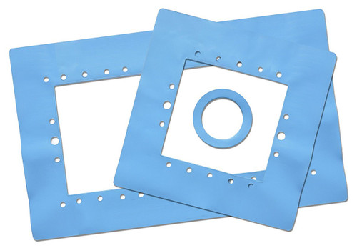 HydroTools Wall Saver Swimming Pool Skimmer Gasket Set - 15.5" - Blue - 3pc - IMAGE 1