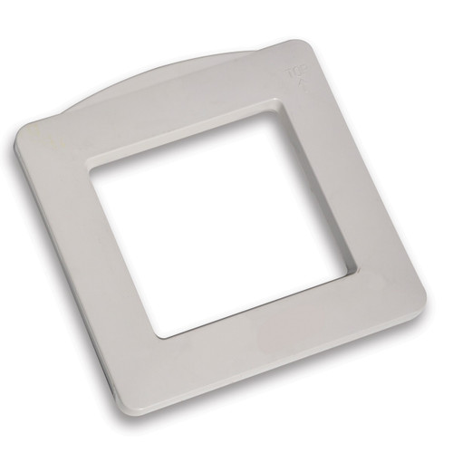 HydroTools Wide Mouth Swimming Pool or Spa Trim Skimmer Face Plate - 14" - White - IMAGE 1