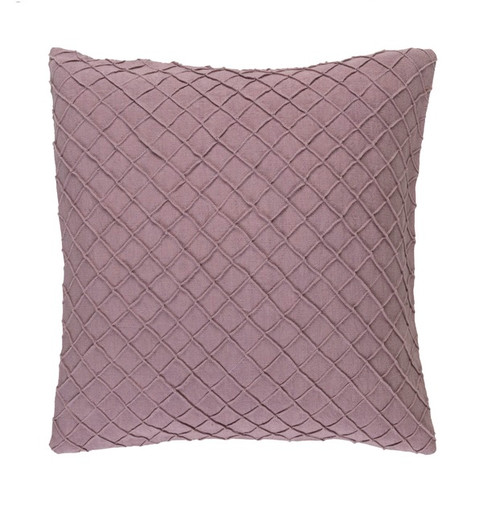 22" Pale Purple Contemporary Square Throw Pillow - IMAGE 1