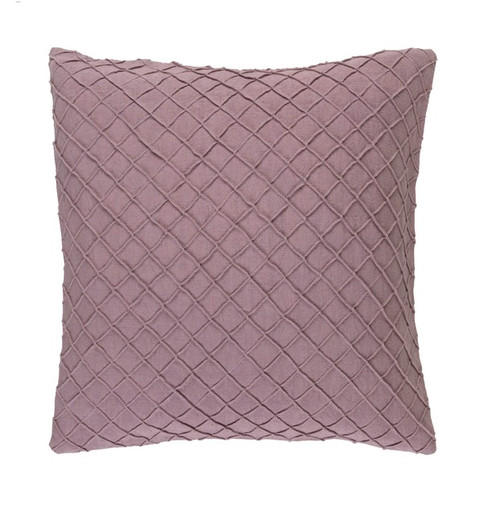 18" Pale Purple Contemporary Square Throw Pillow - IMAGE 1