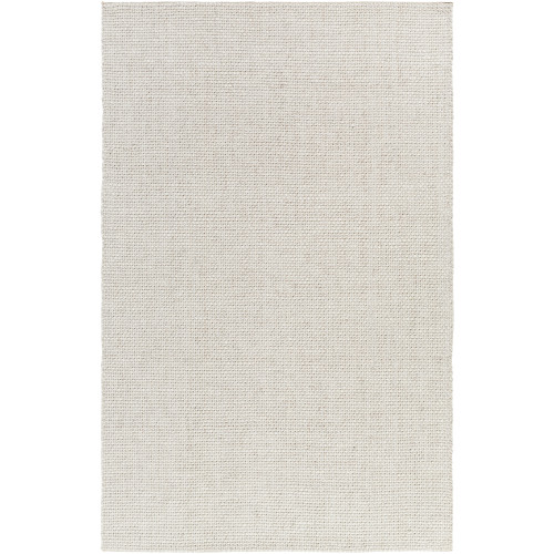 3.25' x 5.25' Tuscan Escape Gray and White Hand Woven Rectangular Wool Area Throw Rug - IMAGE 1