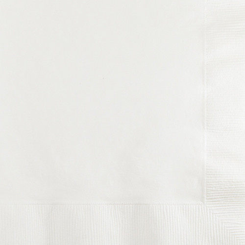 2-Ply Disposable Luncheon Napkins - 6.25" - White - Club Pack of 600 - IMAGE 1
