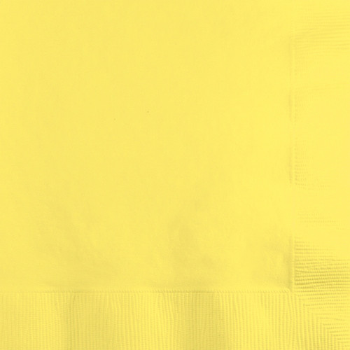 2-Ply Disposable Luncheon Napkins - 6.25" - Mimosa Yellow - Club Pack of 600 - IMAGE 1
