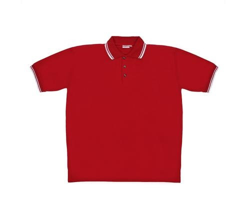 Men's Red Knit Pullover Golf Polo Shirt - XX-Large - IMAGE 1
