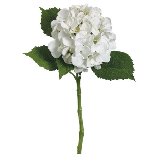 Pack of 12 White Hydrangea Artificial Floral Craft Sprays 19" - IMAGE 1