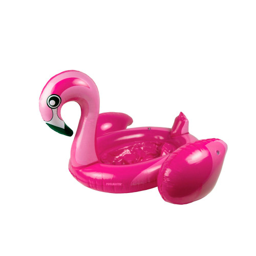 Inflatable Pink Flamingo Swimming Pool Float, 28-Inch - IMAGE 1