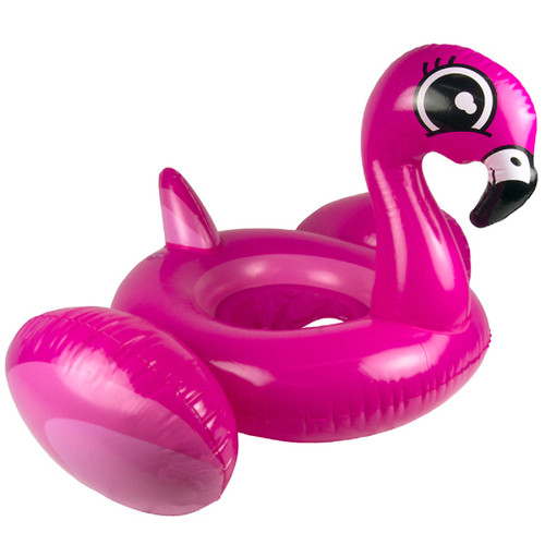 30" Inflatable Pink Flamingo Pre Swimmer Baby Rider Swimming Pool Float - IMAGE 1