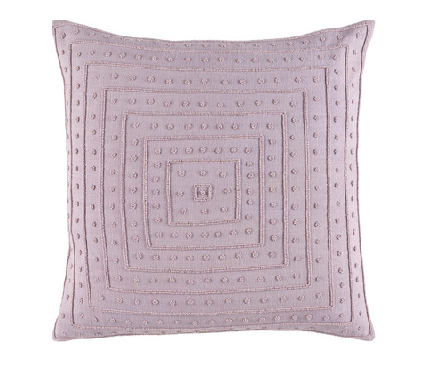 22" Lavender Contemporary Woven Square Throw Pillow - Down Filler - IMAGE 1