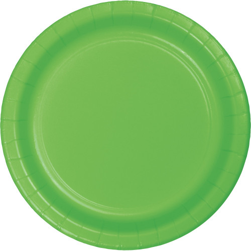 Disposable Paper Party Banquet Dinner Plates - 9" - Lime Green - Club Pack of 240 - IMAGE 1