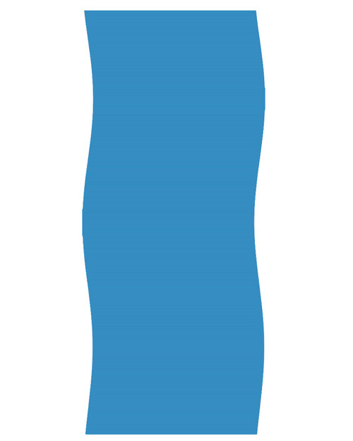 Blue Oval Overlap Above Ground Swimming Pool Liner 18' x 33' - IMAGE 1